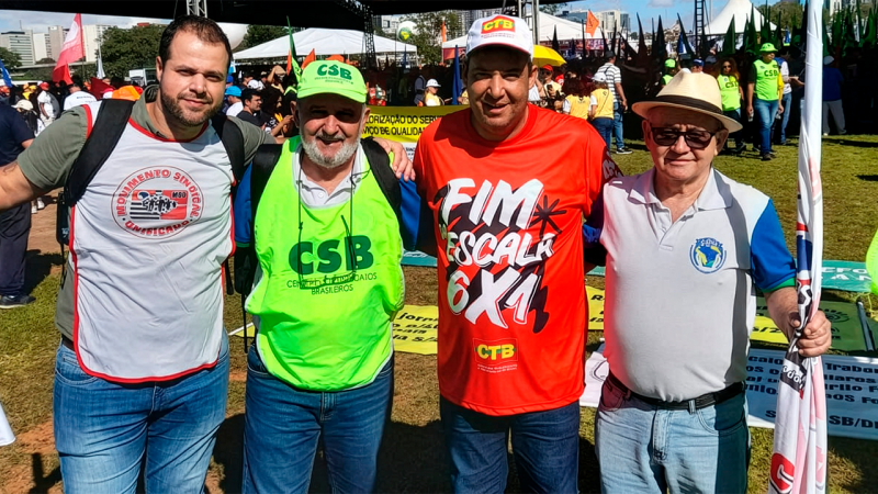 CSPM marca presença na “3ª Marcha da Classe Trabalhadora” e lidera luta por negociação no serviço público