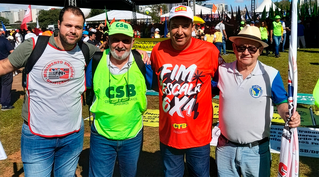 CSPM marca presença na “3ª Marcha da Classe Trabalhadora” e lidera luta por negociação no serviço público
