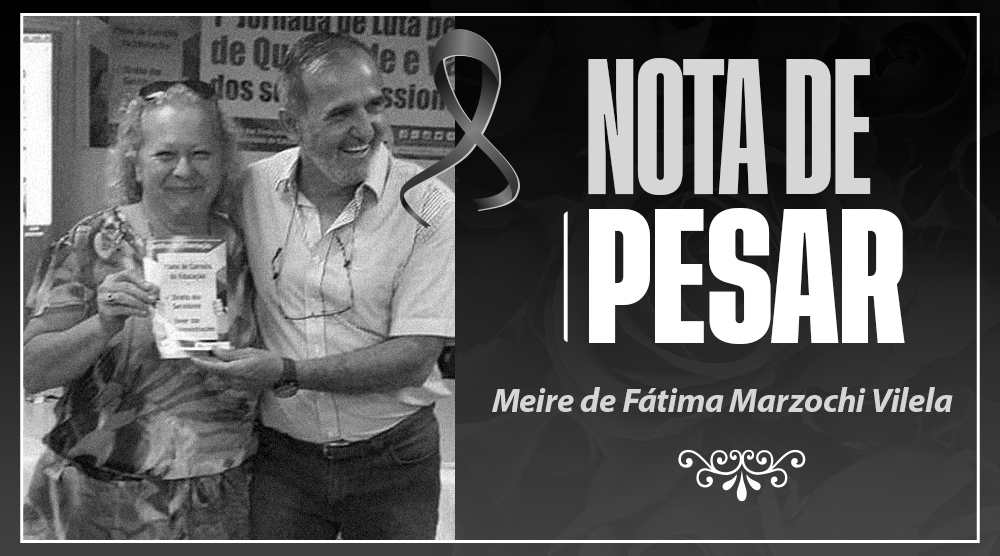 Estamos em luto pelo falecimento da dirigente Meire de Fátima Vilela, de Tanabi/SP