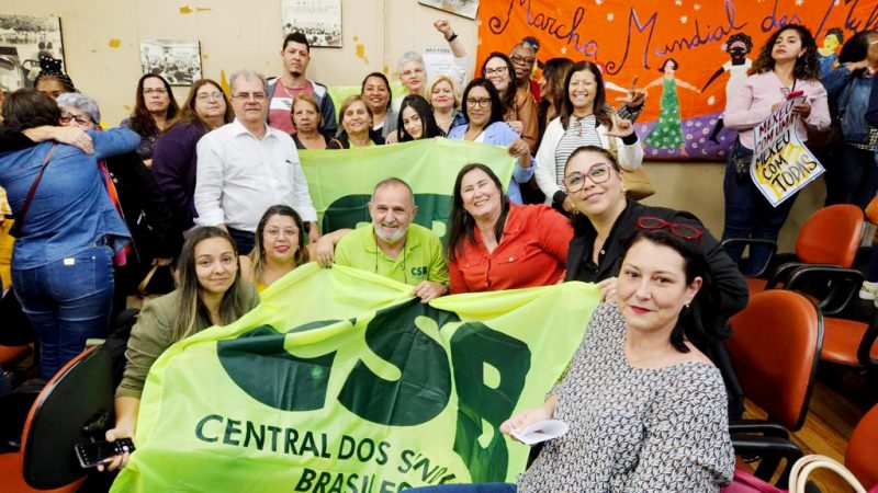MULHERES NA LUTA | Dirigentes da CSPM participam de plenária com a ministra Cida Gonçalves