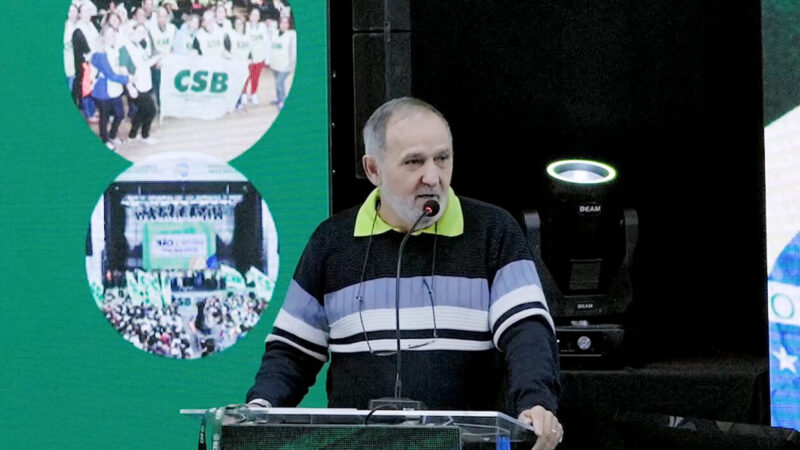 Encontro Nacional da CSB | Assista ao depoimento do presidente Aires Ribeiro contra a precarização das condições de trabalho